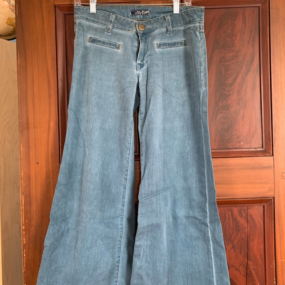 Hudson Wide Leg Denim Jeans